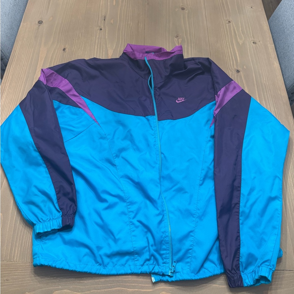 Nike Teal and Violet Windbreaker